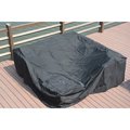 Claustro Bambi Square Patio Dining & Sofa Set Cover, Black - 91 x 91 x 28 in. CL2566973